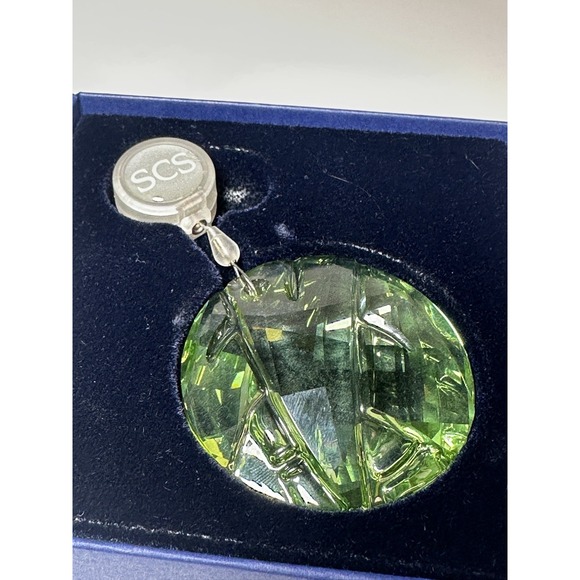 Swarovski Other - 2008 Swarovski Crystal SCS Bamboo Green Retractable Sun Catcher Window Ornament